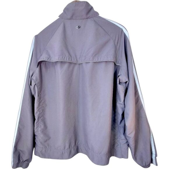 VTG Y2K Adidas CLIMALITE Track Jacket Windbreaker Full Zip Gray Blue AV1001 - XL - Picture 12 of 13